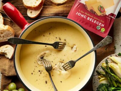 Kaasfondue met Pizzahagel en Traybake